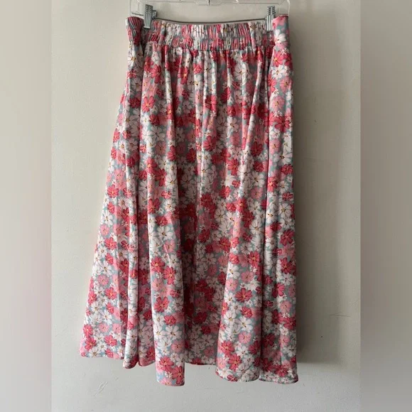 NEW! Belle Poque High Low A Line Skirts Vintage High Waisted Midi Flowy Skirt